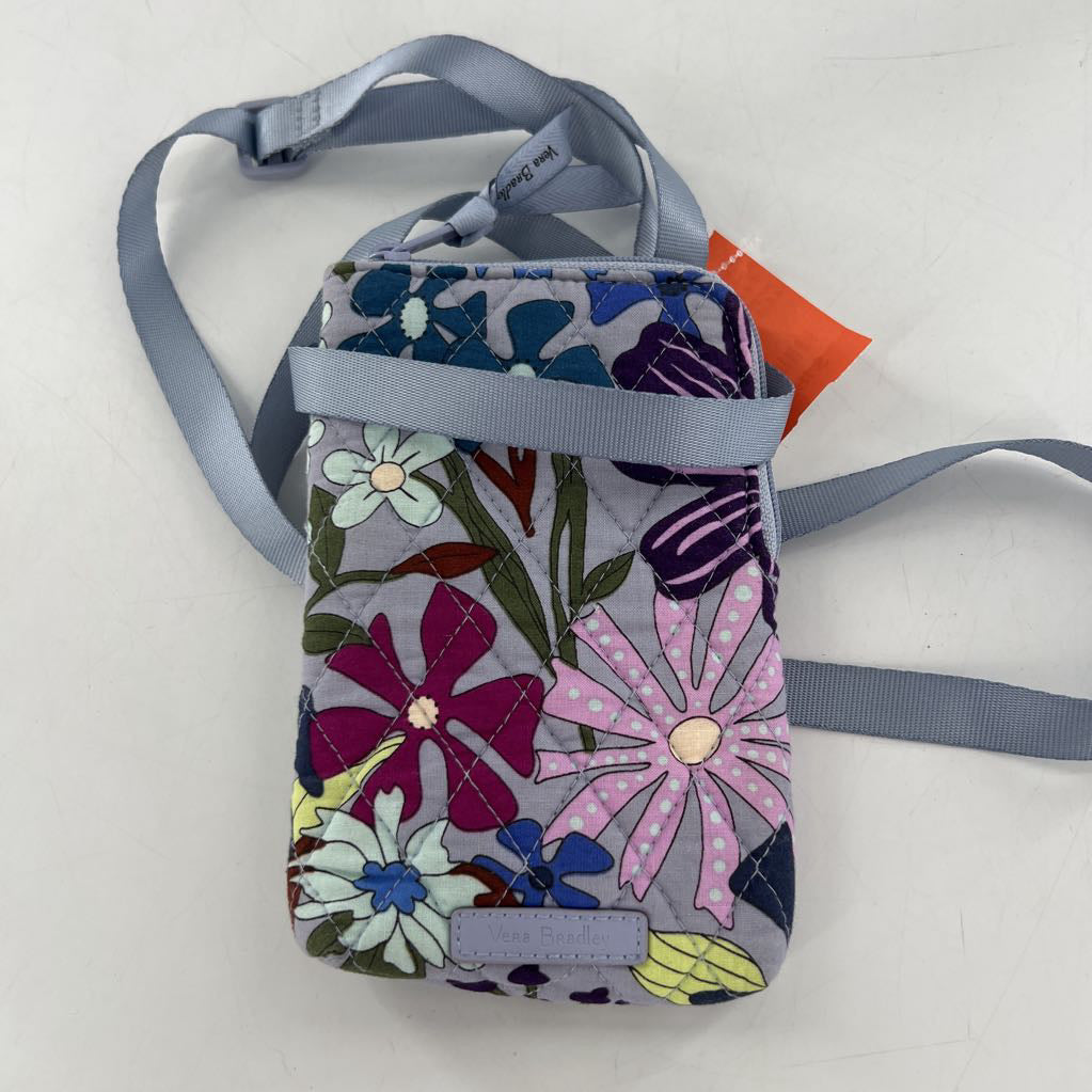 floral quilted slim crossbody
