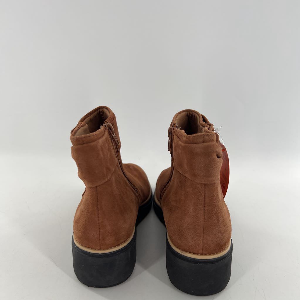 8.5 wedge heel suede ankle boot