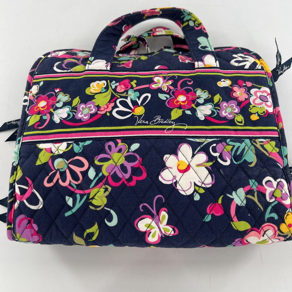 flo print quilted travel cosmetic organizer