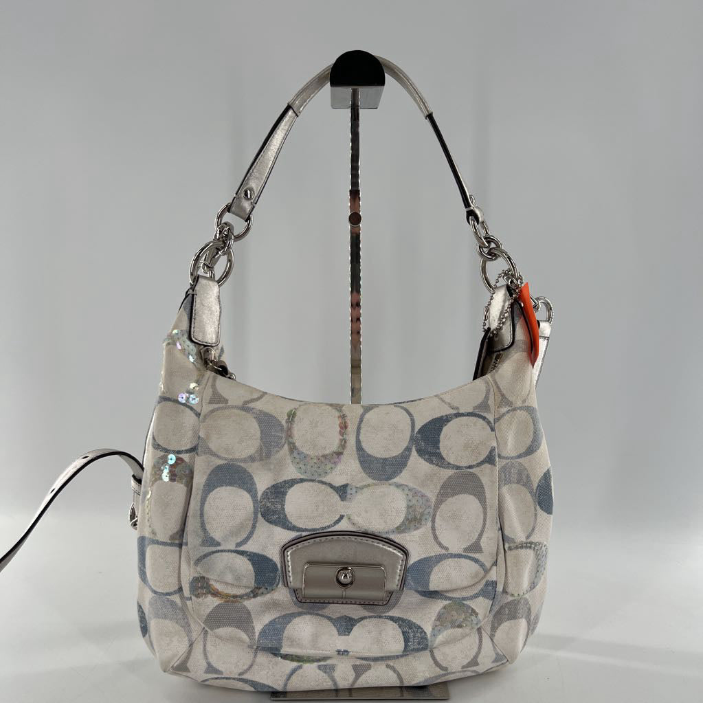 2012 Coach Kristin Op Art Sequin Hobo Bag