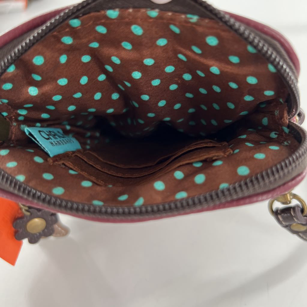 leather paw print crossbody