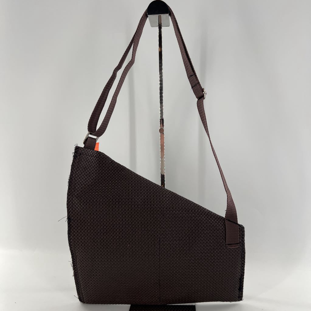 woven foldover crossbody