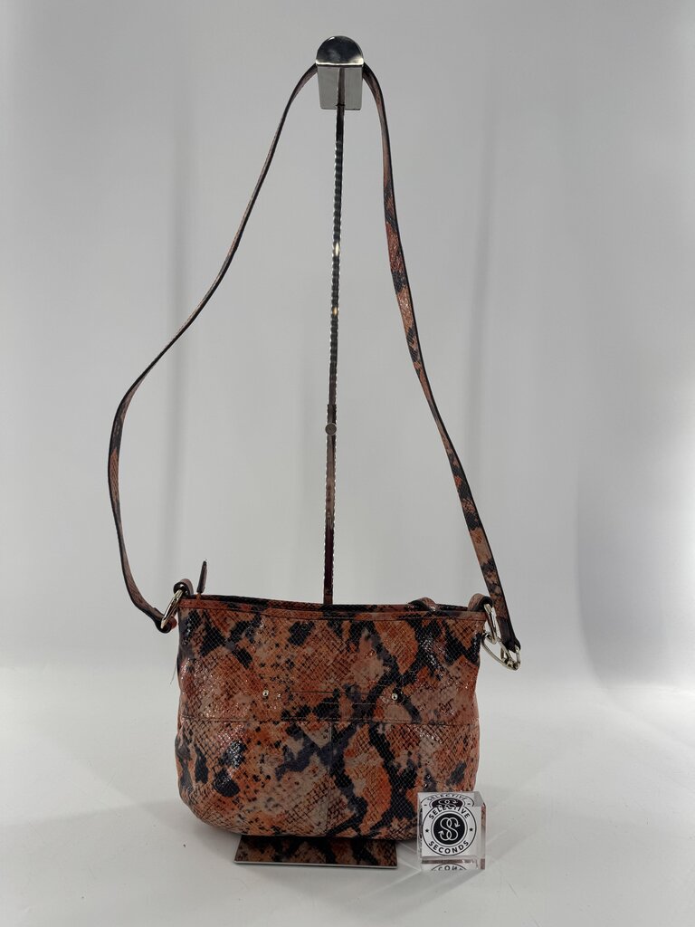 python embossed crossbody
