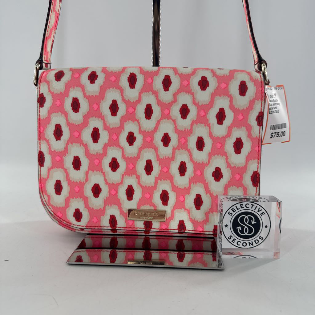 flap ikat posy pattern crossbody