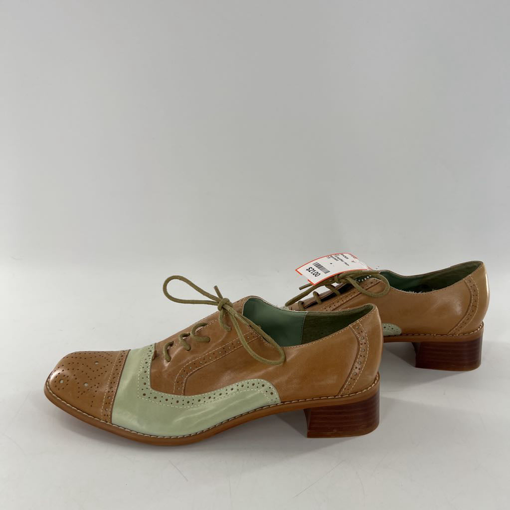 7.5 leather two-tone lace-up loafer