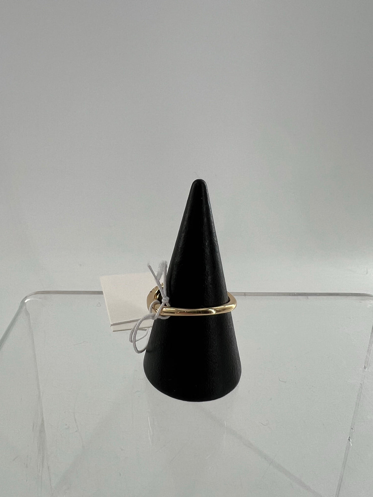 sz 8 gold pave crystal ring