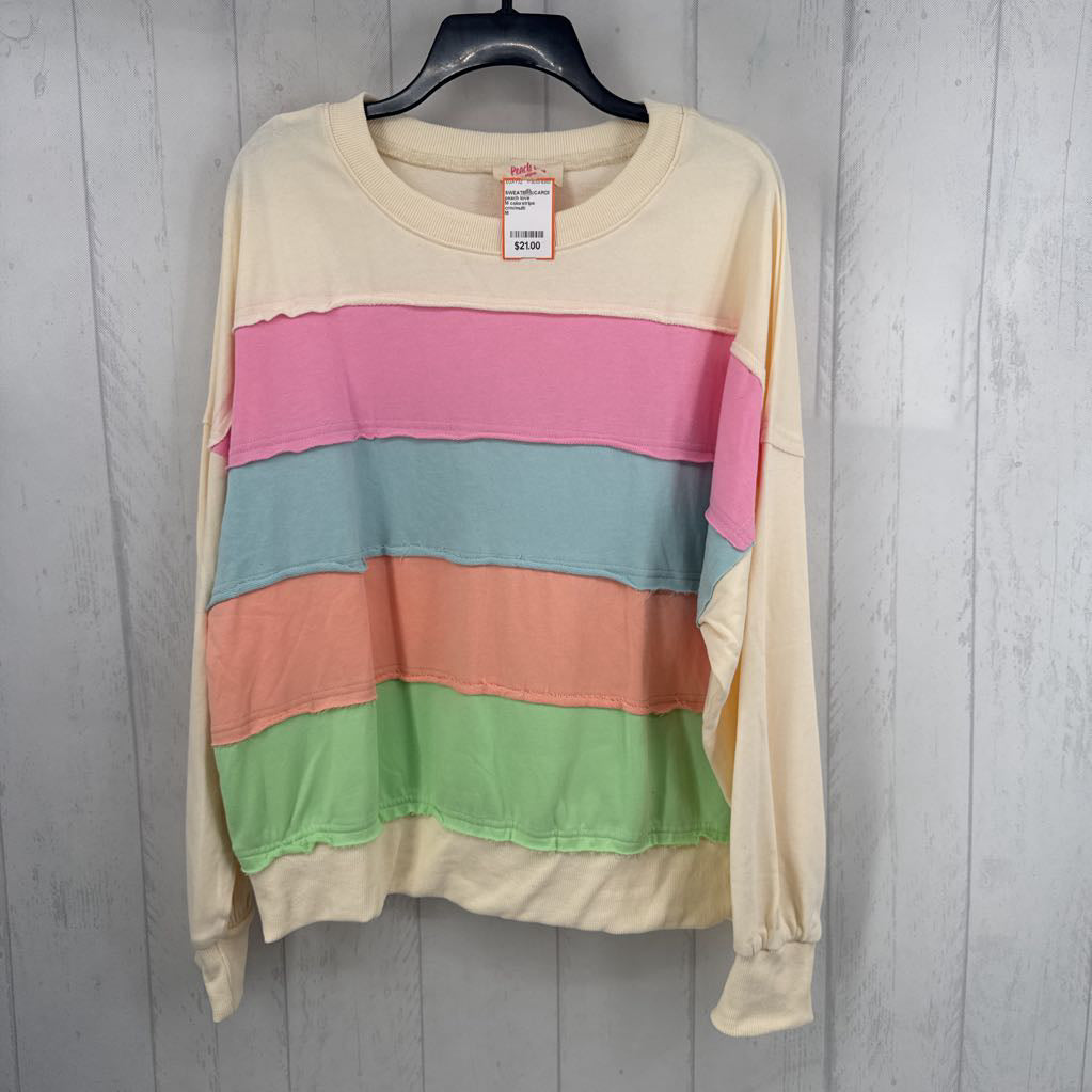 M colorstripe sweatshirt