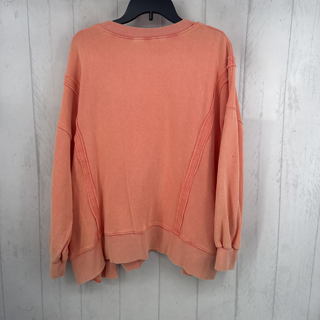 S embroidered love sweatshirt
