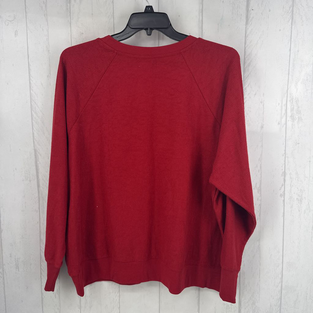 R40 2X ribbed embelished sweatshirt-merry
