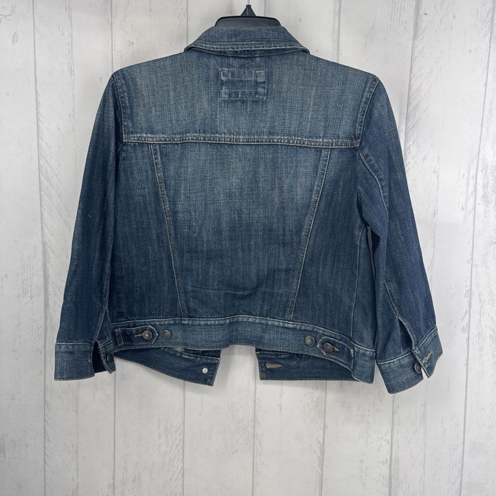 8 crop 3/4 slv jean jacket