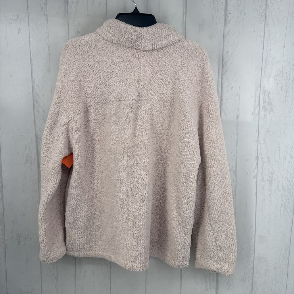 L sherpa quarter zip pullover