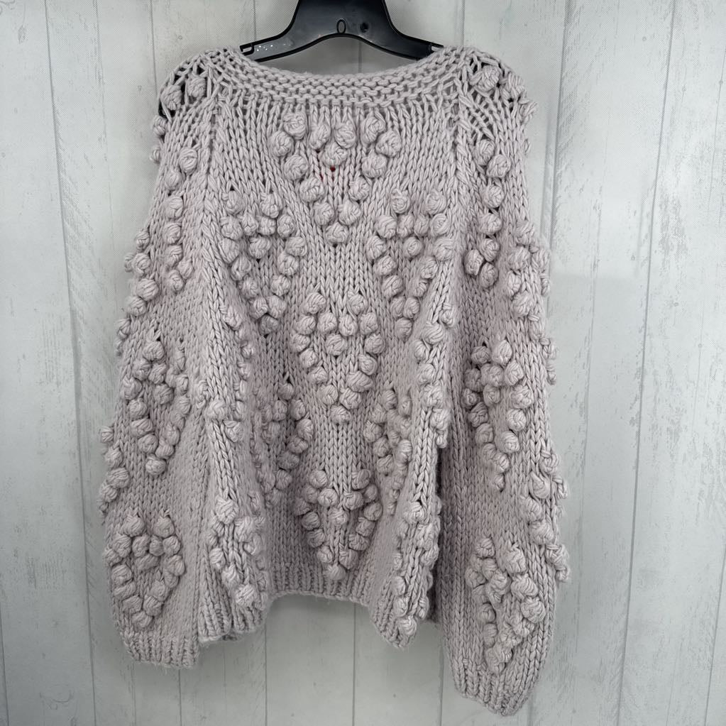 O/S chunky open front cardi