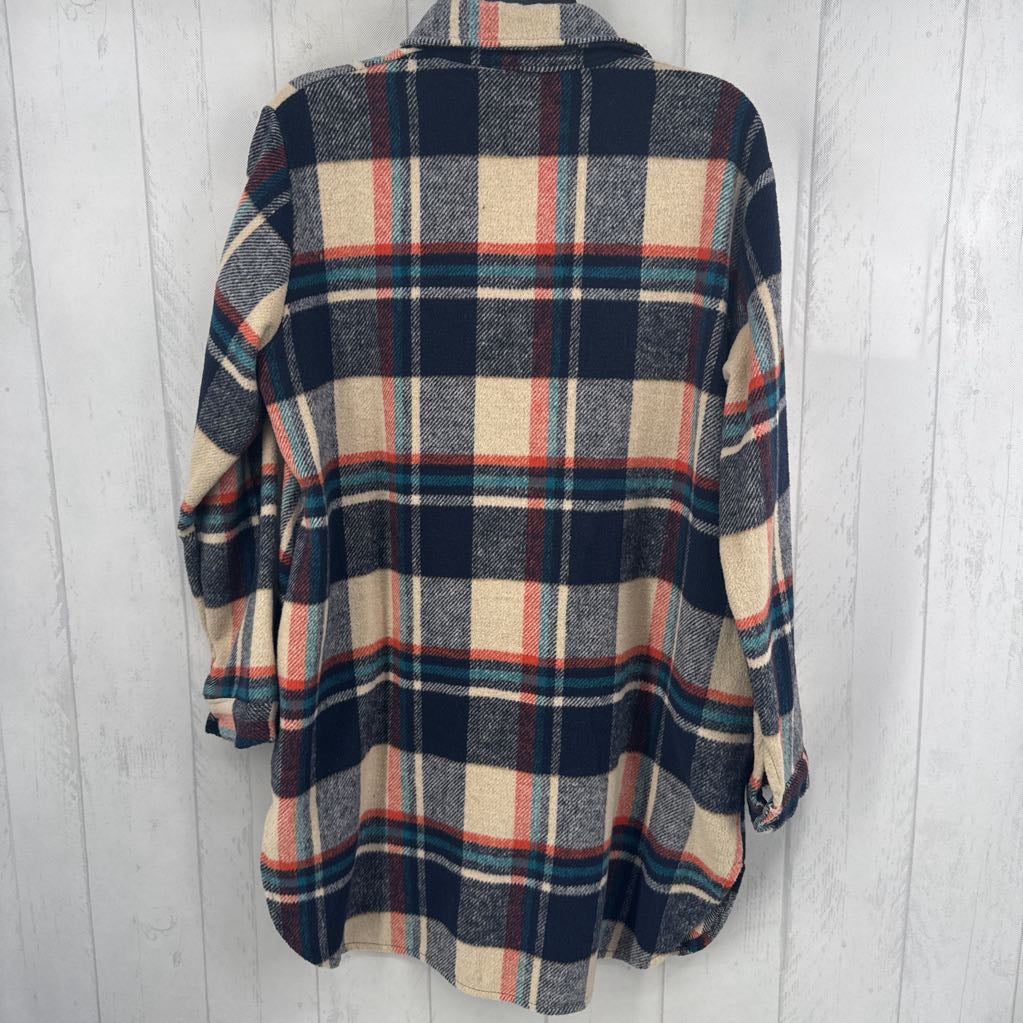 M plaid shacket