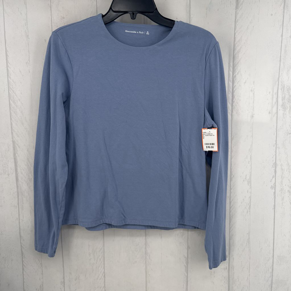 XL round neck l/s tee