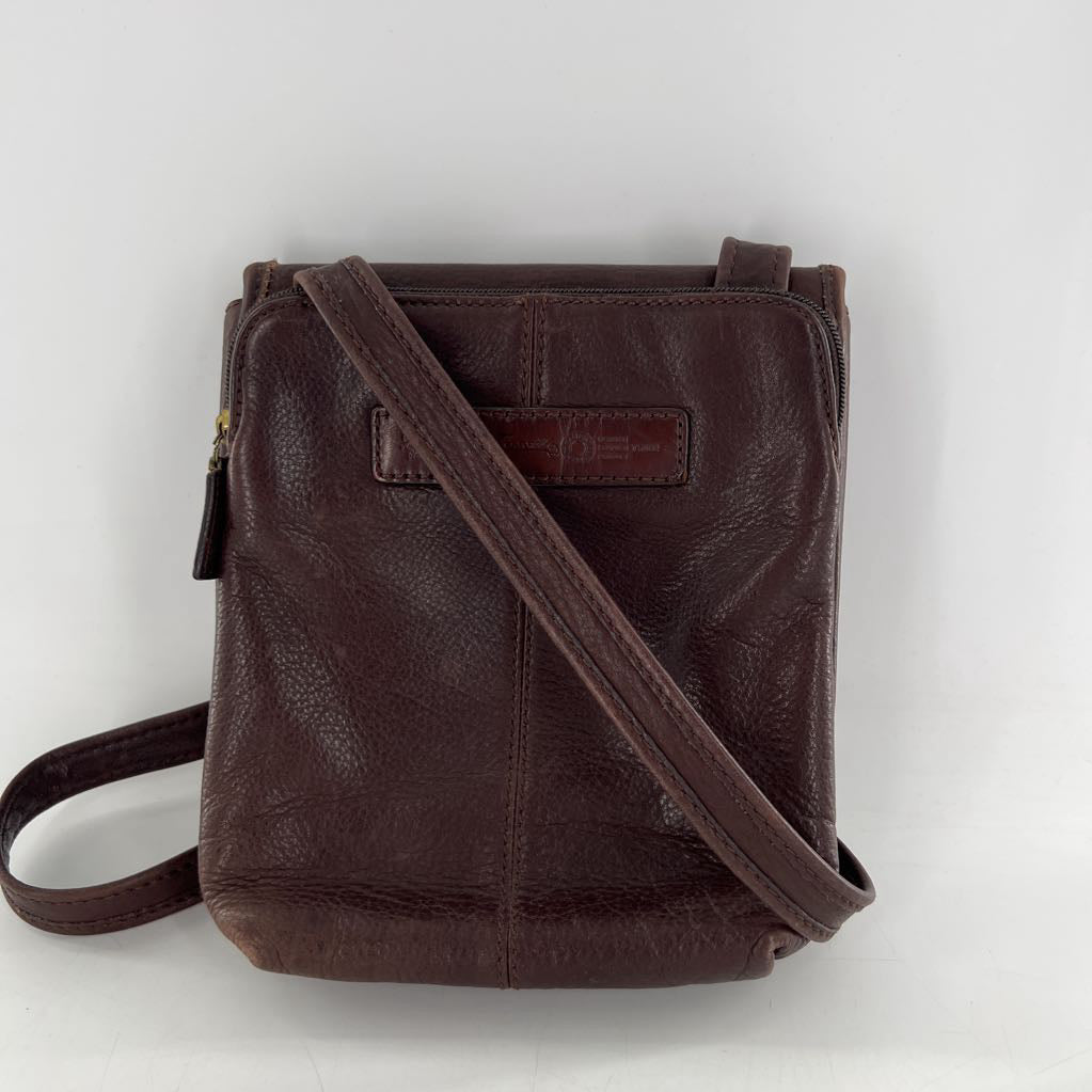 leather front flap crossbody