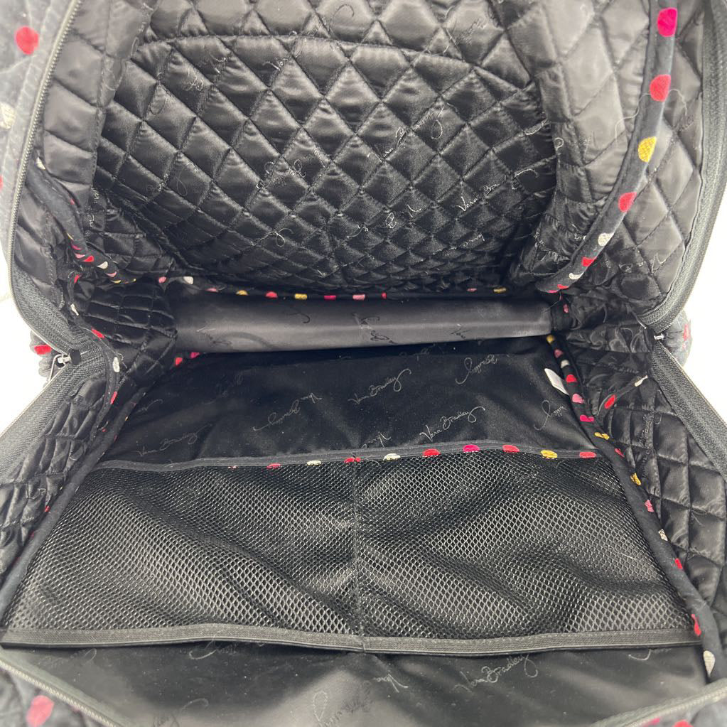 quilted polka dot backpack
