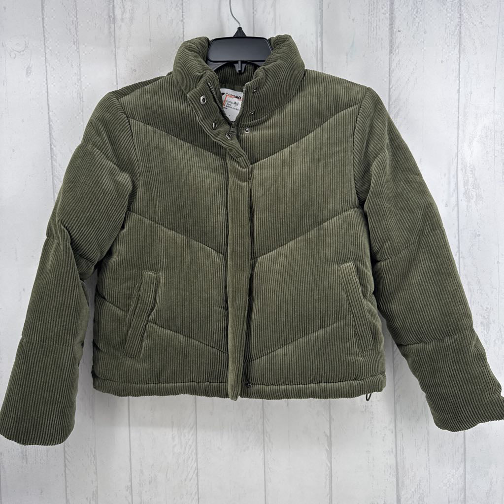 S quilted corduroy coat