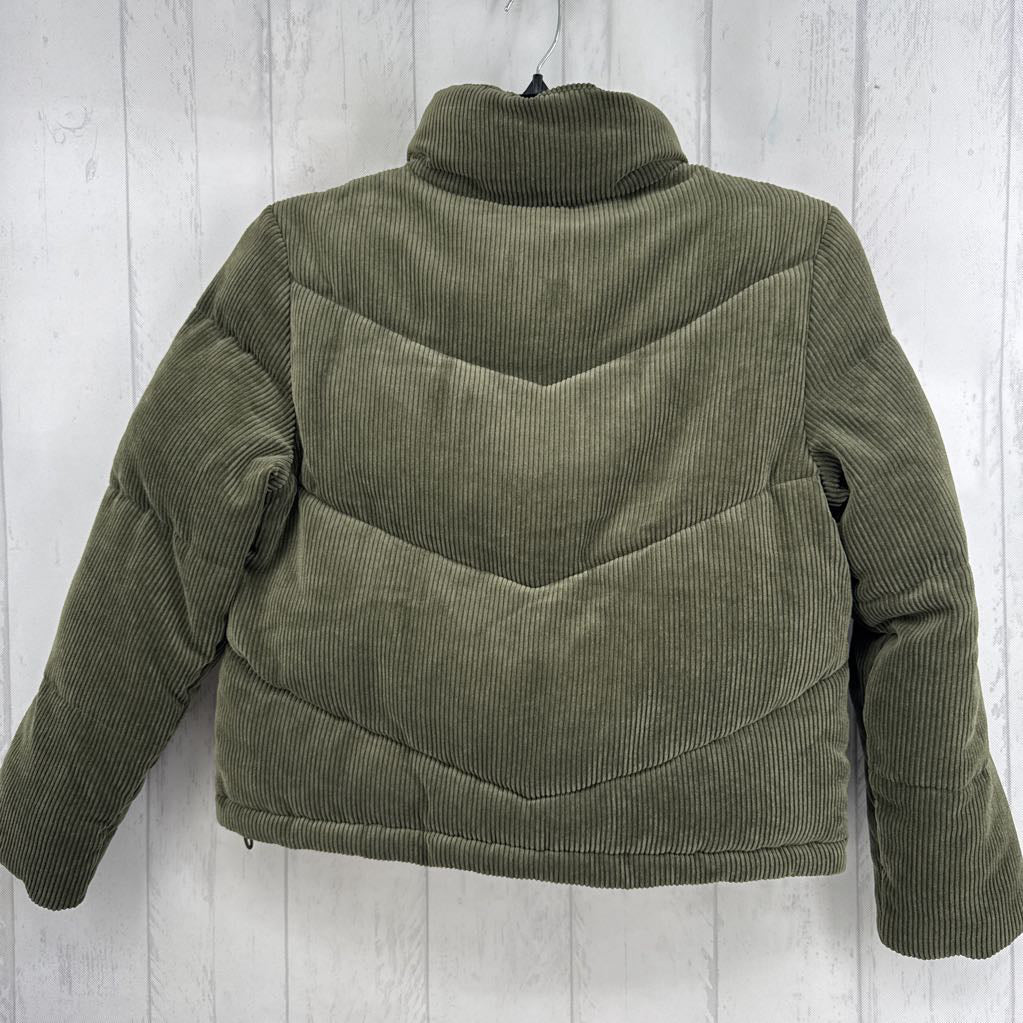 S quilted corduroy coat
