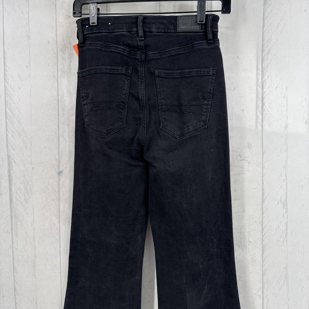0 hi-rise flare leg jean