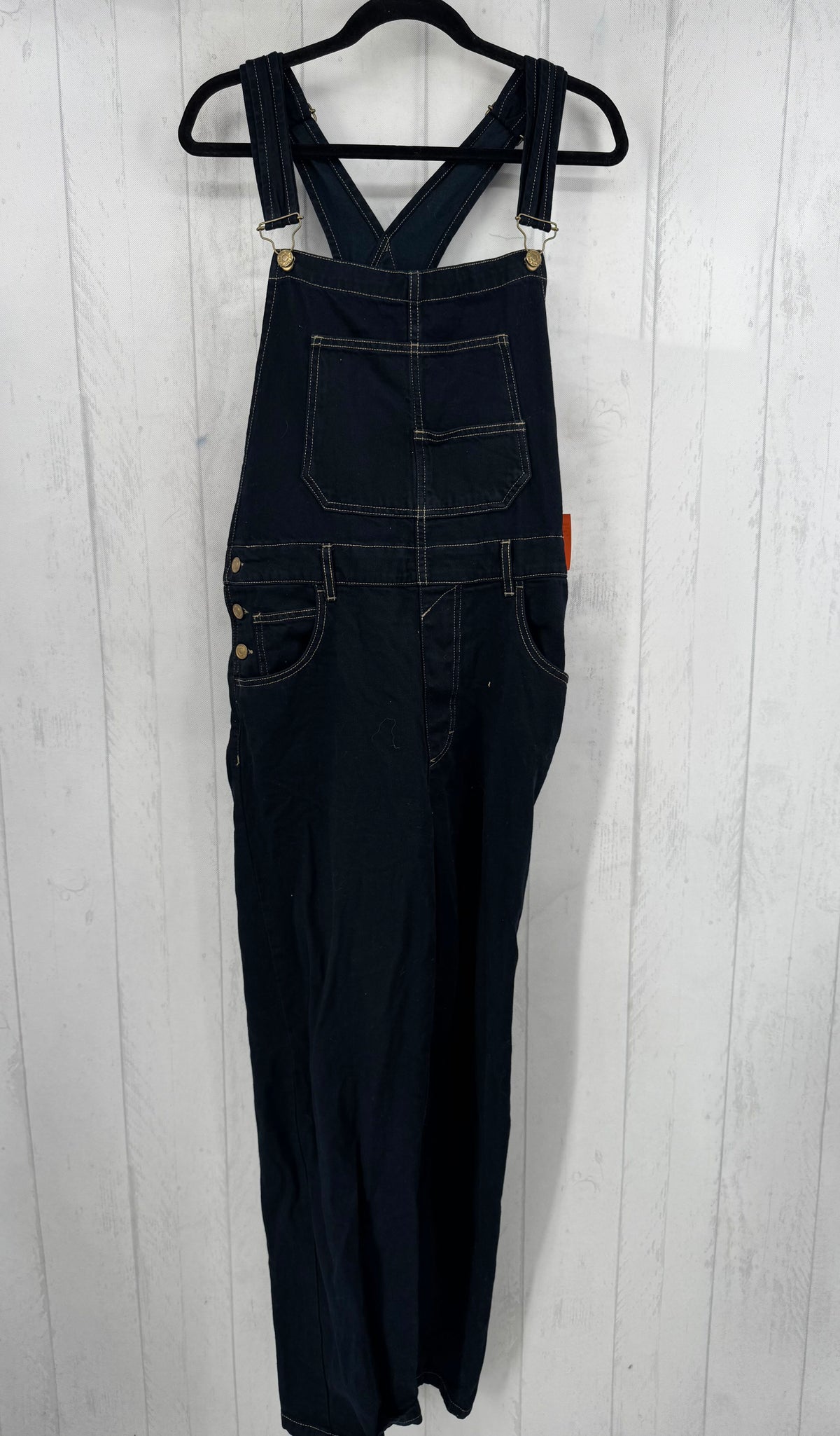 L denim overalls