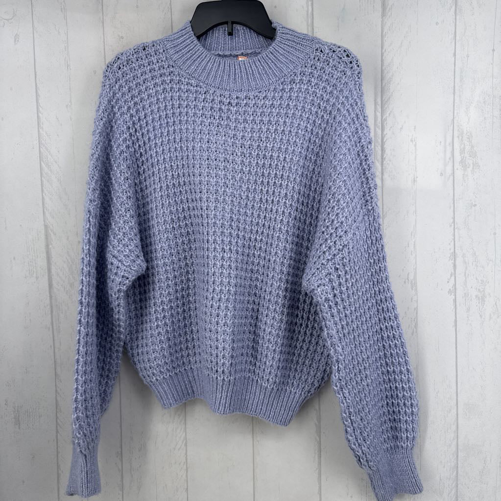 L crochet drop shoulder sweater