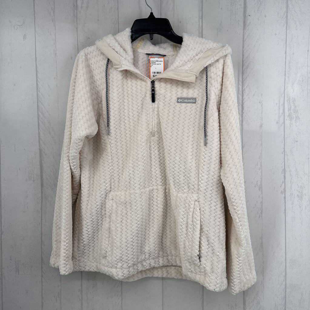 M sherpa quarter zip pullover