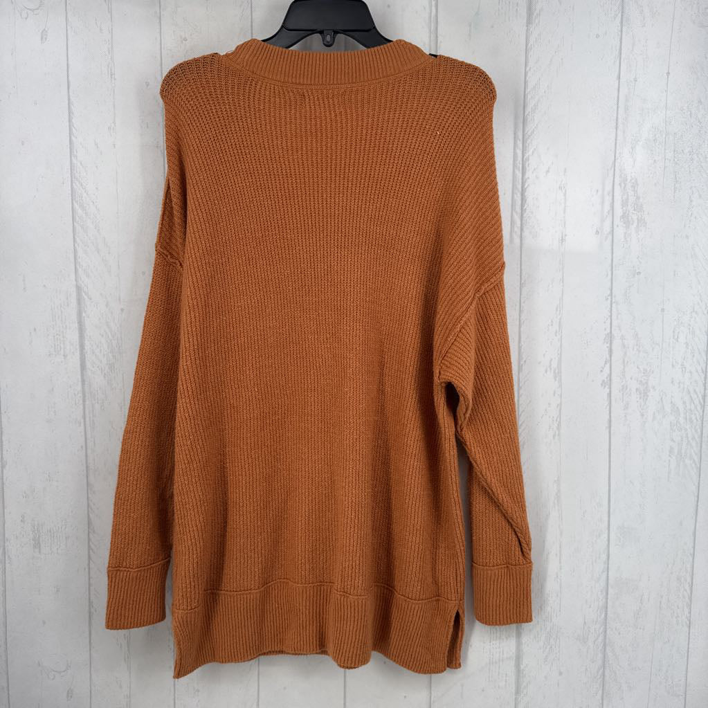 S rib knit sweater