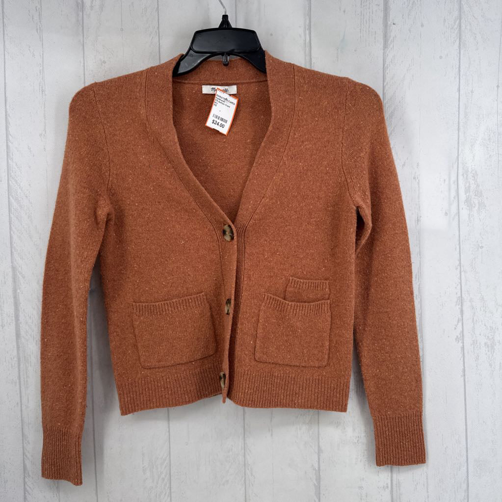 XS button front cardi