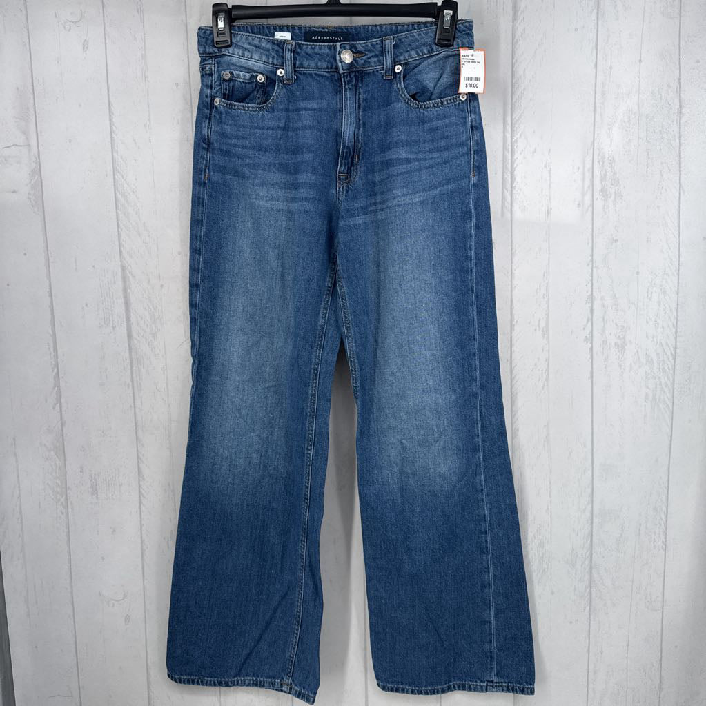 6 hi-rise wide leg jean