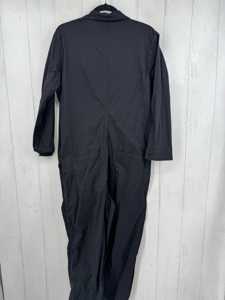 L zip front utility jumpsuit