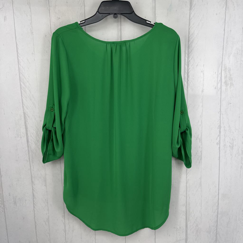 M scoop neck tab slv top