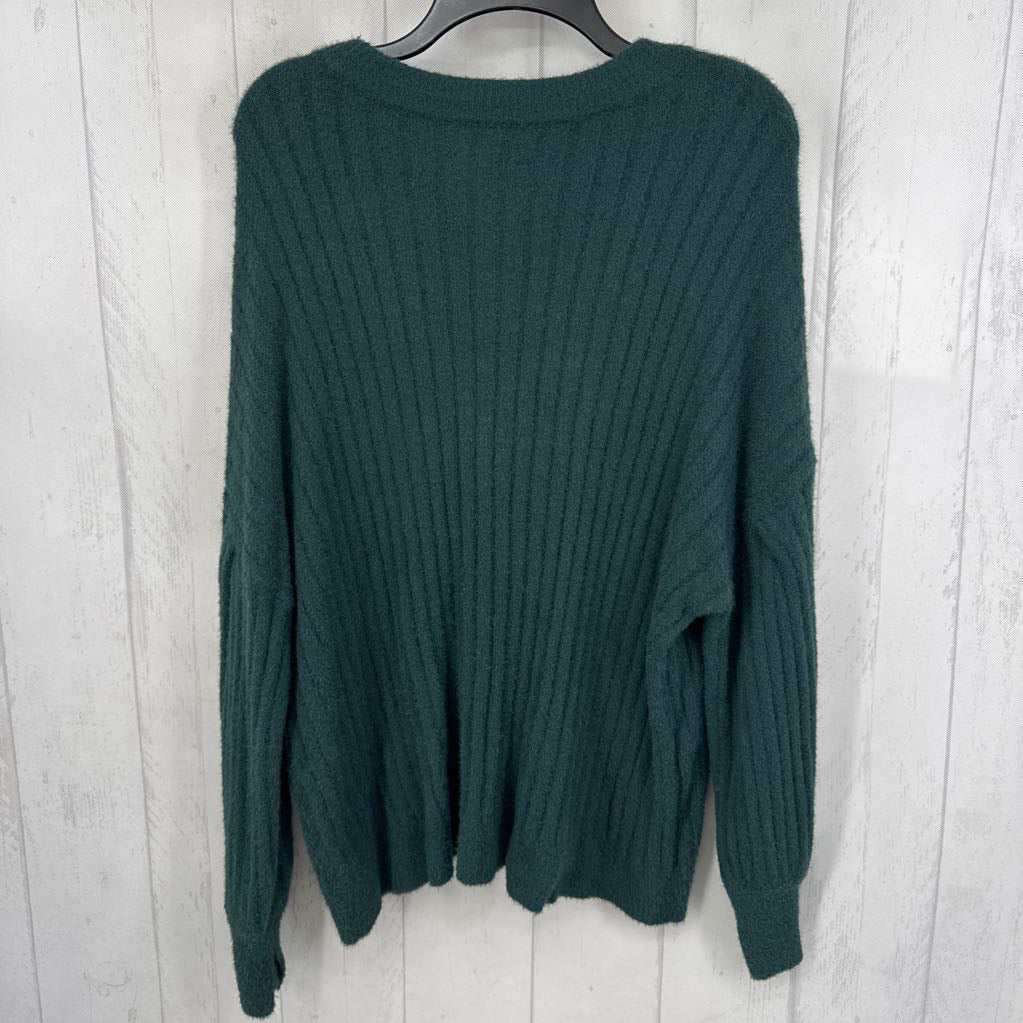L rib knit sweater
