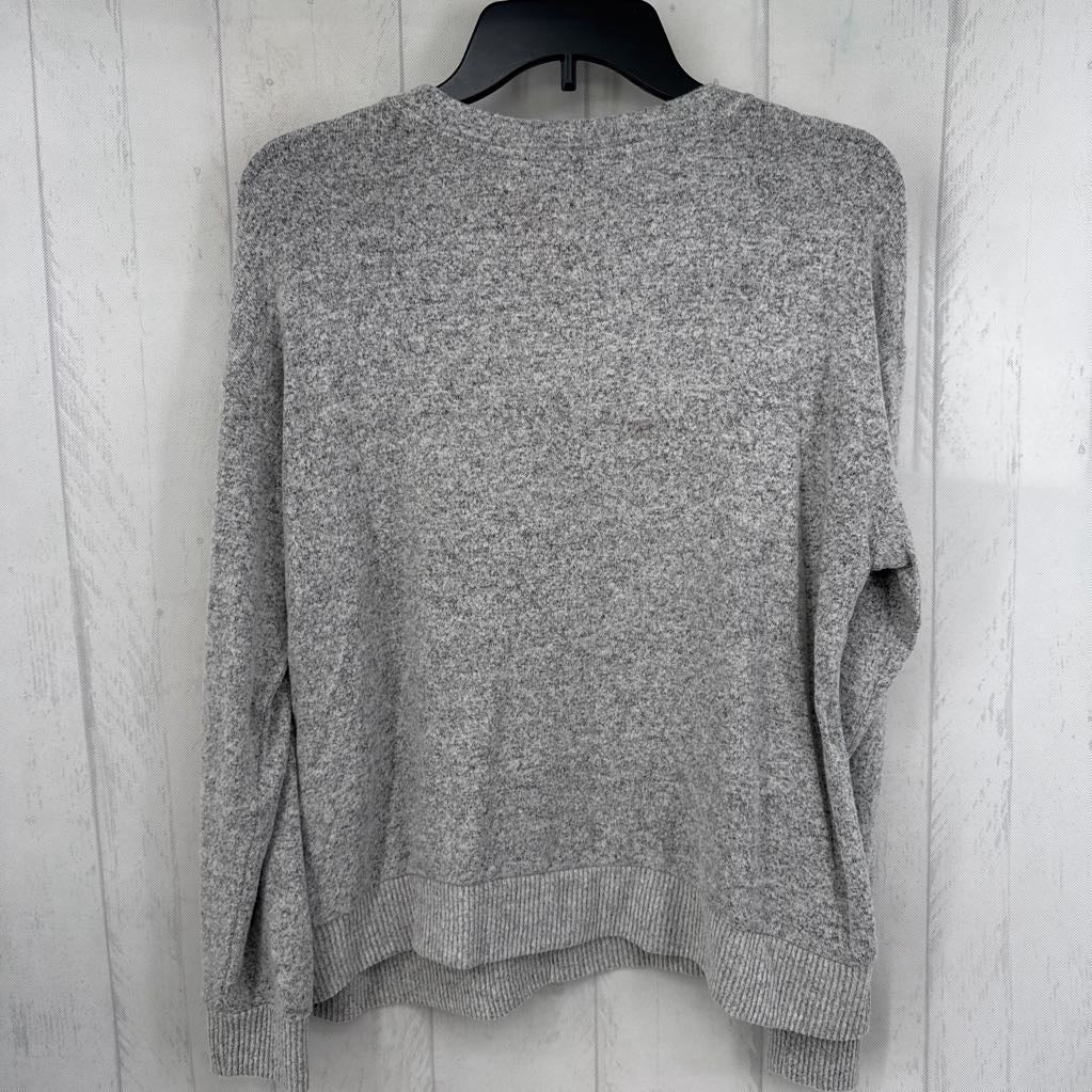 L marled crewneck l/s top