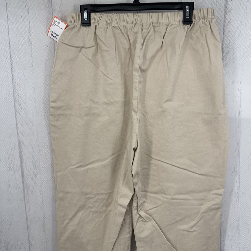 1X pull-on twill pant