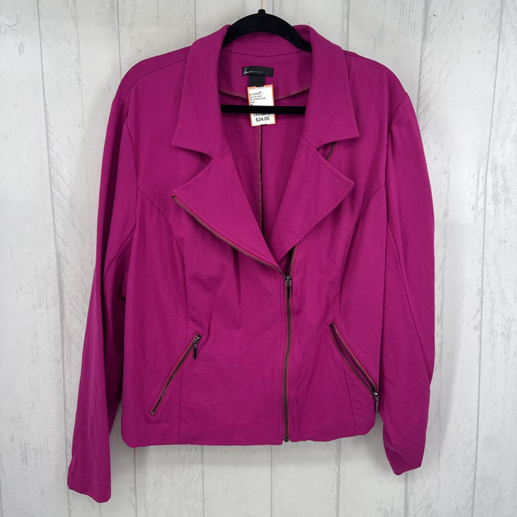 26 stretch knit moto jacket