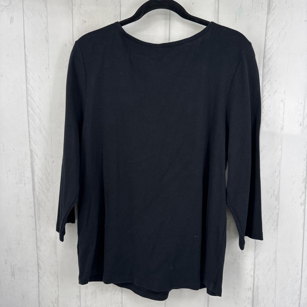 XXL boatneck 3/4 slv tee