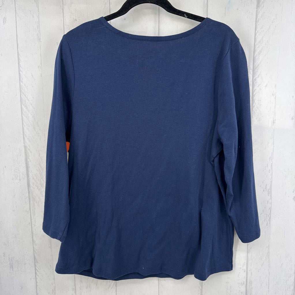 XXL boatneck 3/4 slv tee