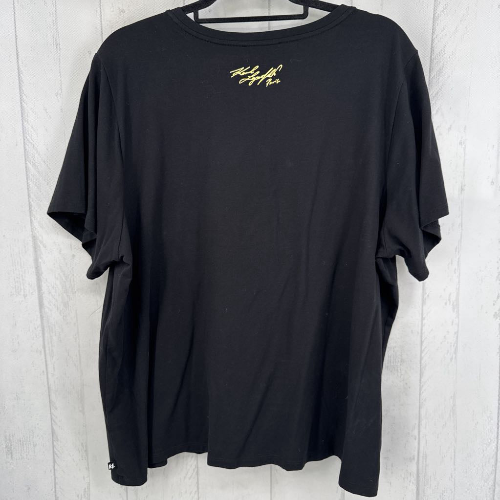 2X embelished eiffel tower s/s top