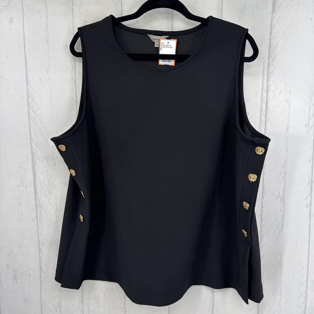 1X gold buttoned sides vest