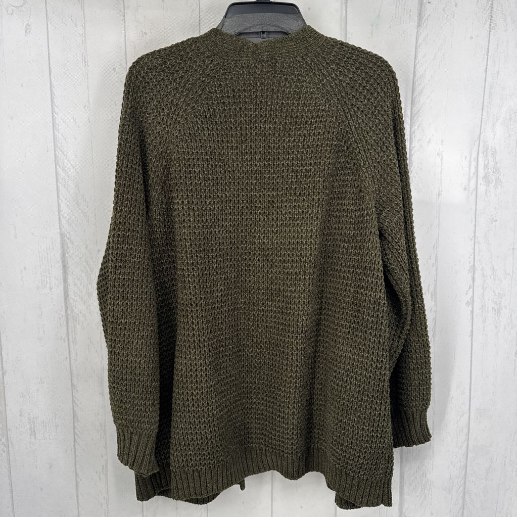 XL chunky open front cardi