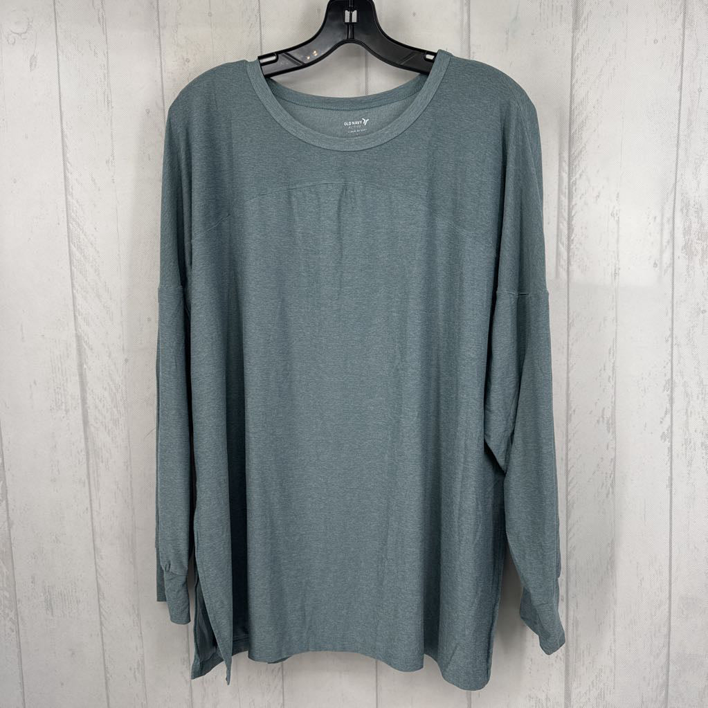 L round neck l/s tee