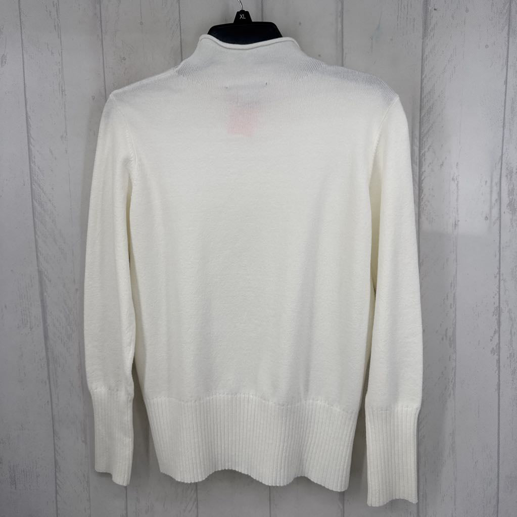M mock neck sweater