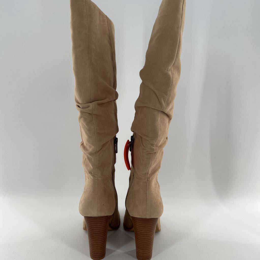 9 suede knee-high slouchy boot