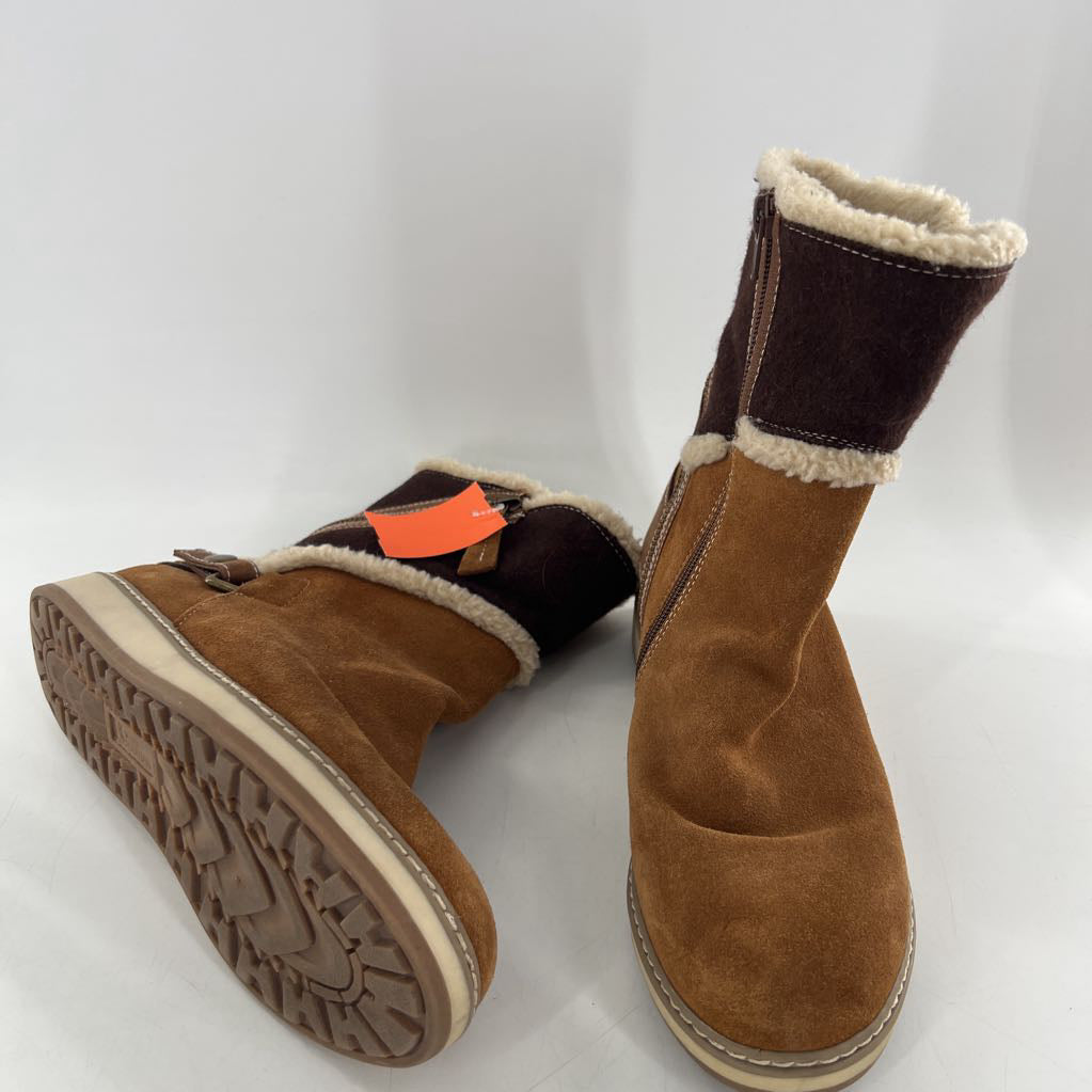 9 Teague sherpa lined suede boot