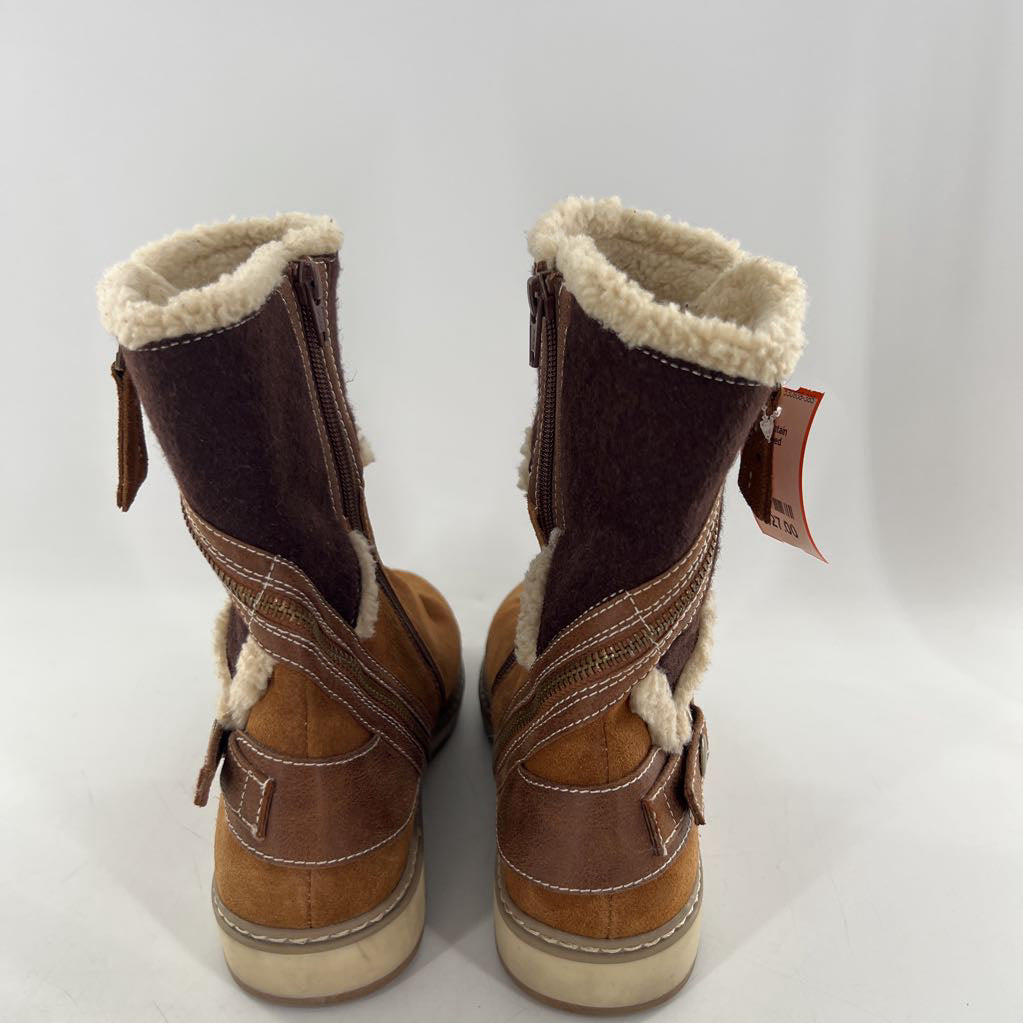 9 Teague sherpa lined suede boot