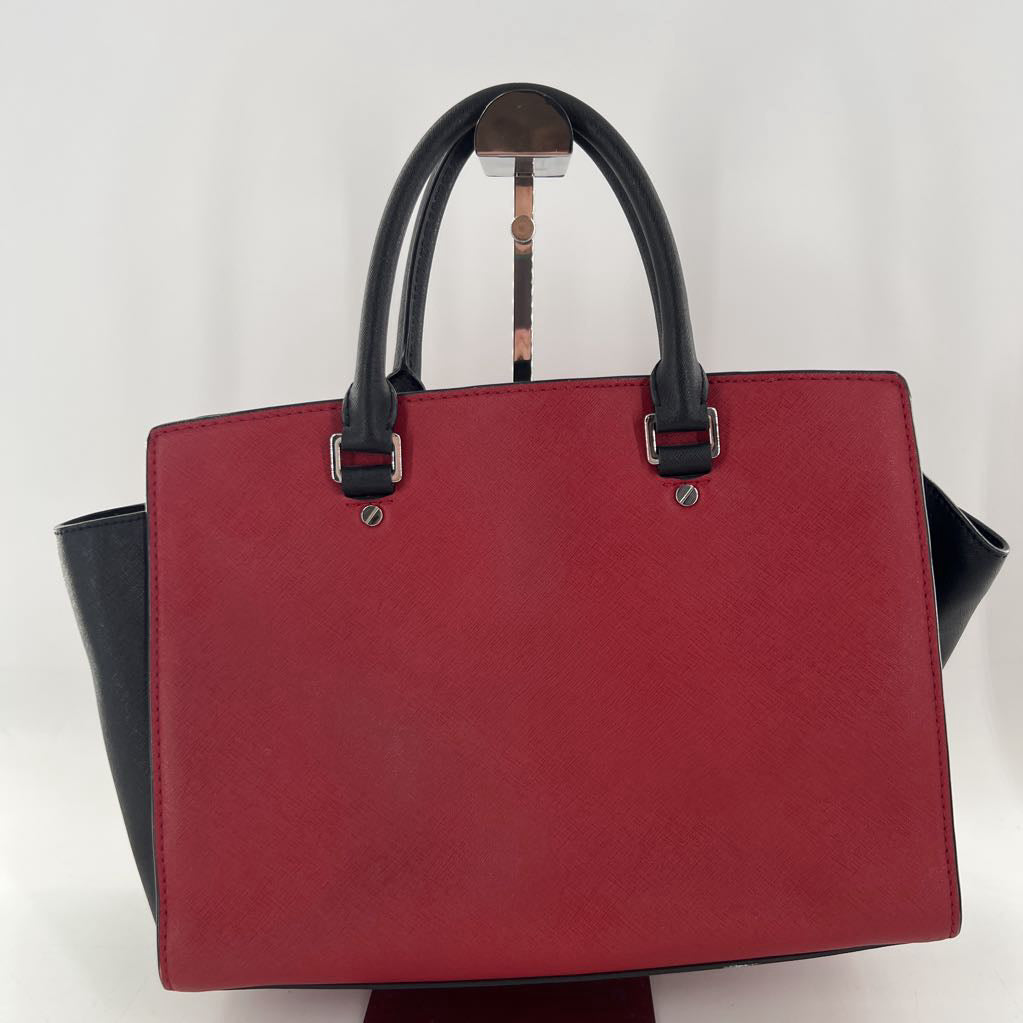 Michael Kors Selma Two-tone Leather Satchel