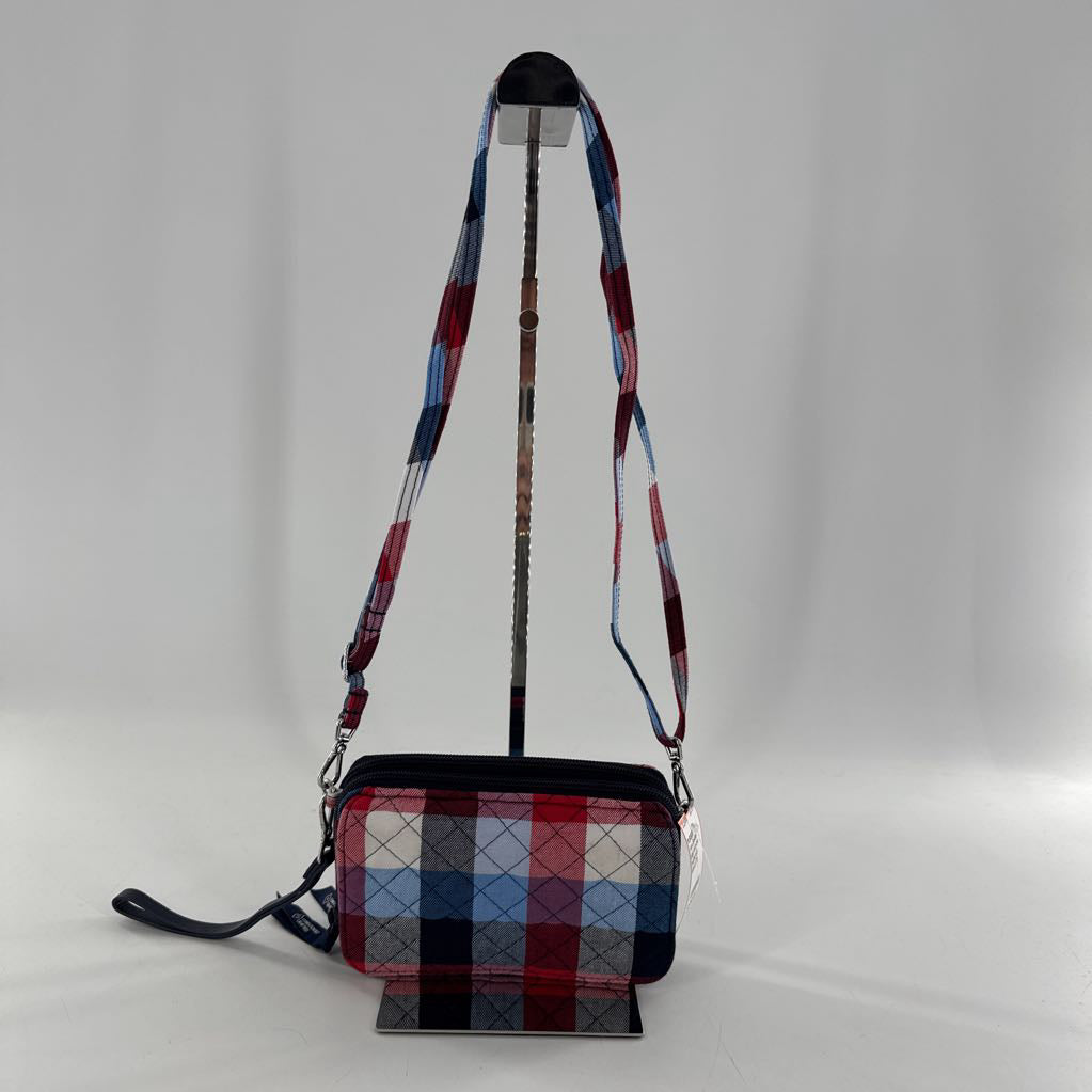 plaid all-in-one crossbody