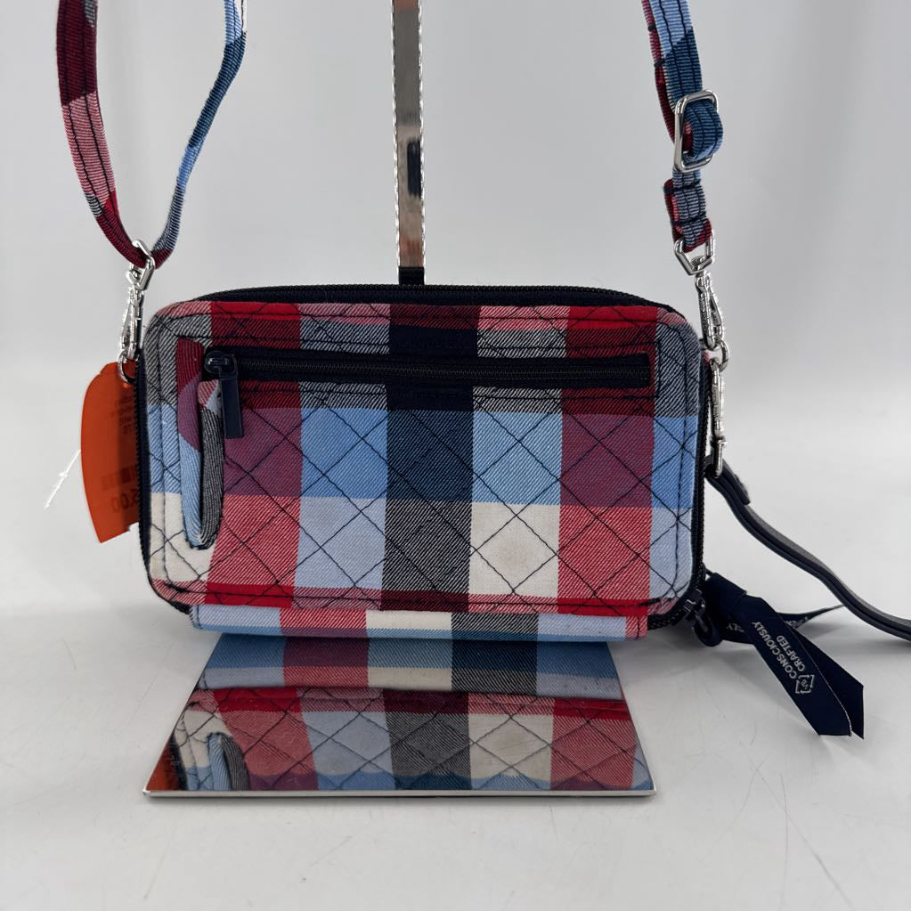 plaid all-in-one crossbody