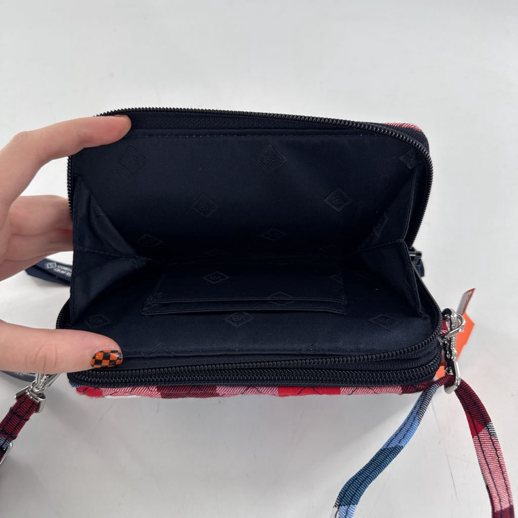 plaid all-in-one crossbody