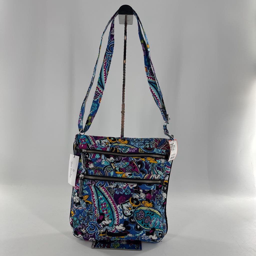 R85 Mickey's paisley celebration triple zip hipster crossbody